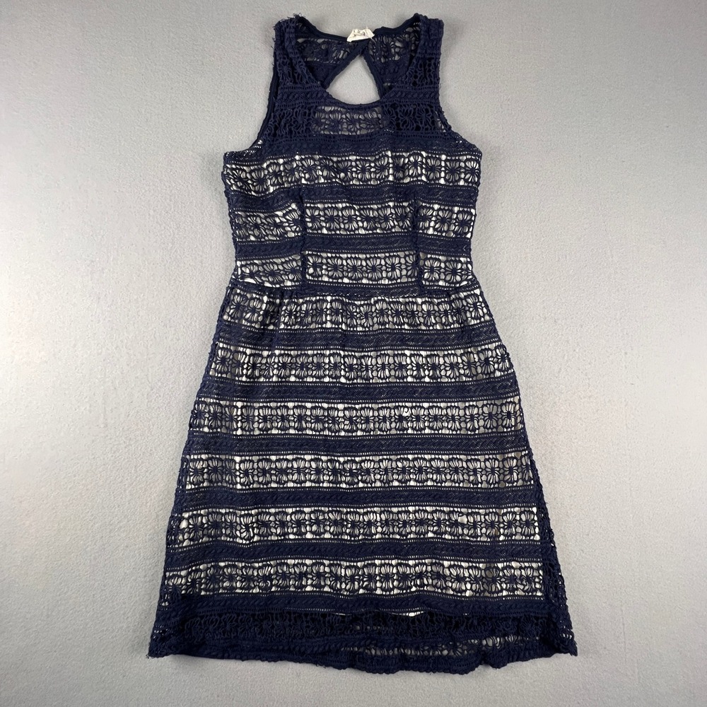 Maison Julesâ Crochet Lace Dress Womens Medium Boho Summer Party Wedding